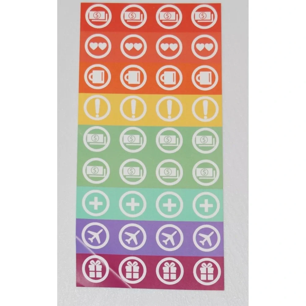 Simple Elephant Planner for Achievers Undated Organizer Stickers Lavender‎ NIB